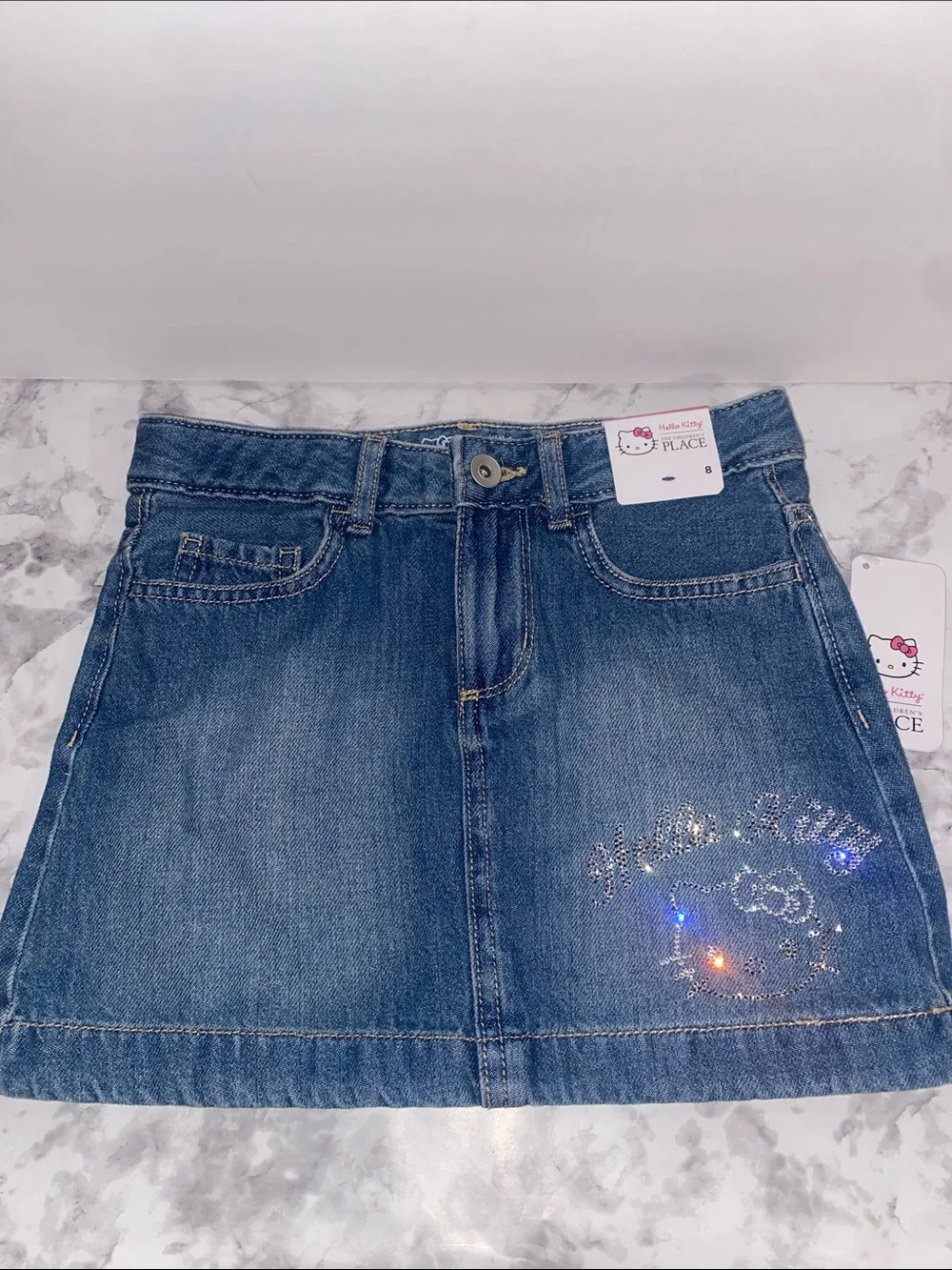 The Children's Place Denim Hello Kitty Skirt - Blue